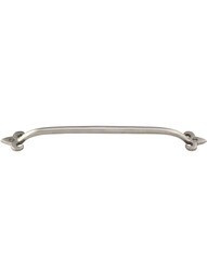 Arched Handle Bronze Fleur-de-Lis 10-Inch Cabinet Pull in White Bronze.
